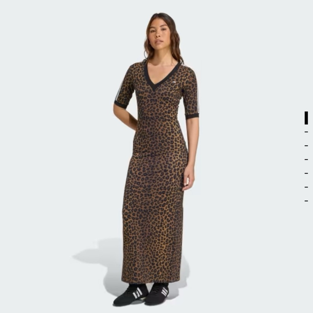 Adidas Leopard Print Maxi Dress